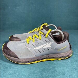 Altra Superior 5 Trail Running Shoes Gray Yellow Men’s Size 9.5